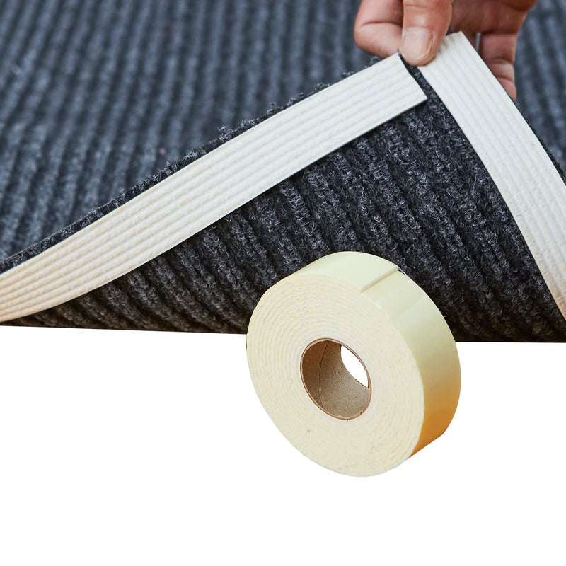 Home Techpro Rug Pads Grippers, 9.8 Ft Non Slip Washable Grippers for Rug, â€œVacuum TECHâ€ - New Materials to Anti Curling Rug Pad : Keep Your Rug in Place & Make Corner Flat and Easily Peel Off - Image 1